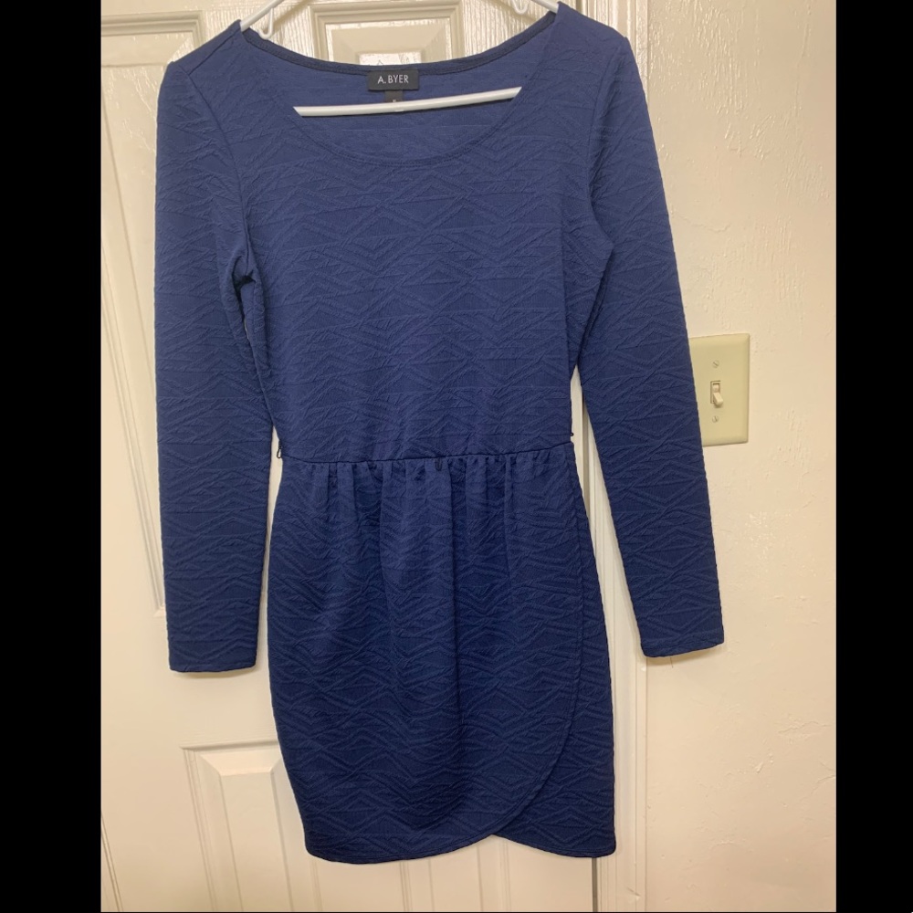 Blue office dress